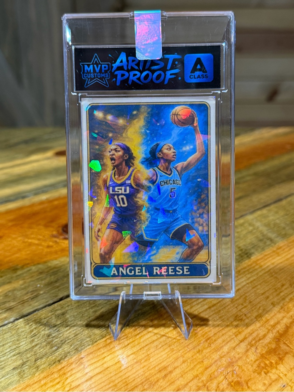 Angel Reese LSU Tigers / Chicago Sky Custom Basketball Slab